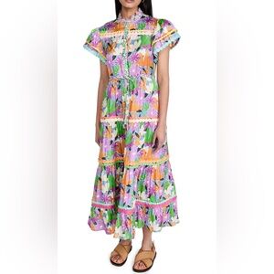 Celia B Aneeta Midi dress in purple floral XS